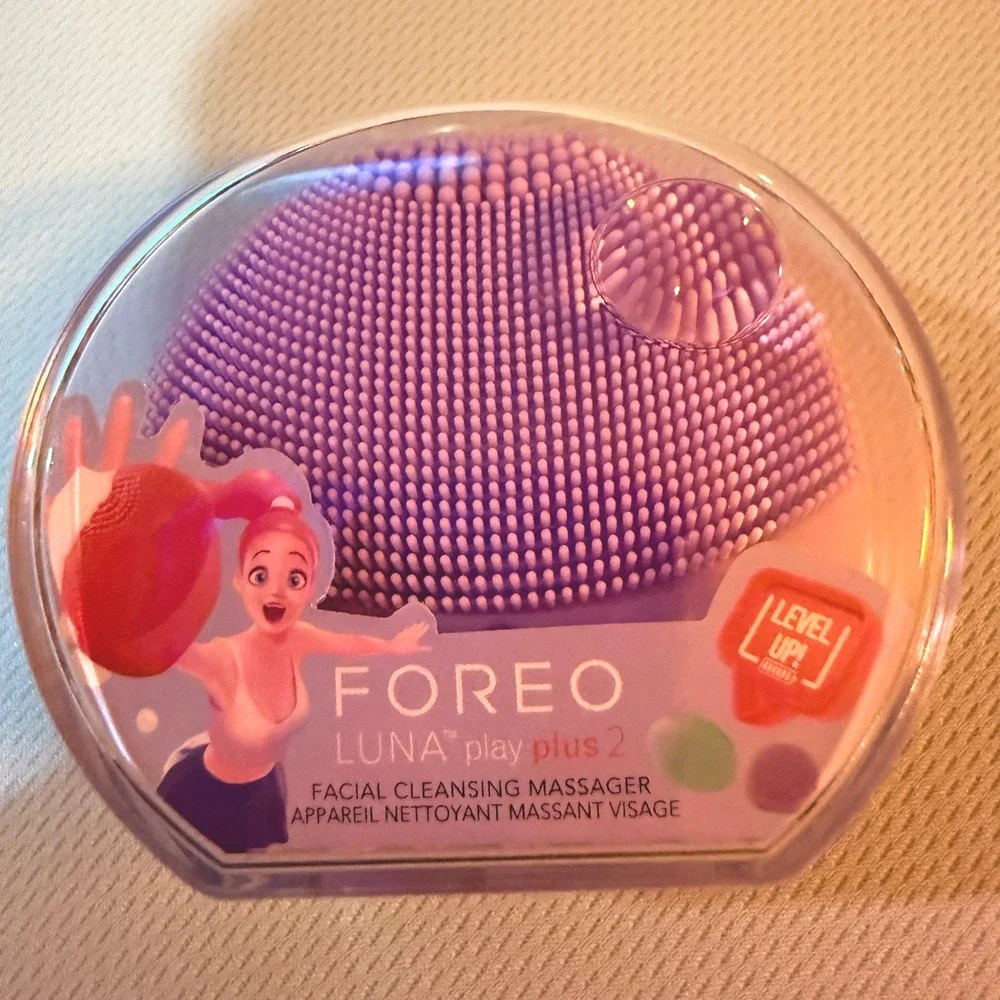 Foreo LUNA play plus 2 Facial Cleansing Massager Lilac You! New T-Sonic Silicone